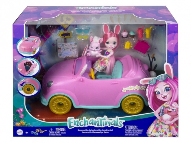 Enchantimals Konijnenwagen Bree met accessoires
