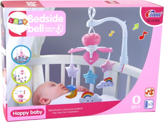 Universele mobiel met clip en pluchen speelgoed Roze
