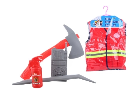 Kinderkostuum Brandweerman met vest