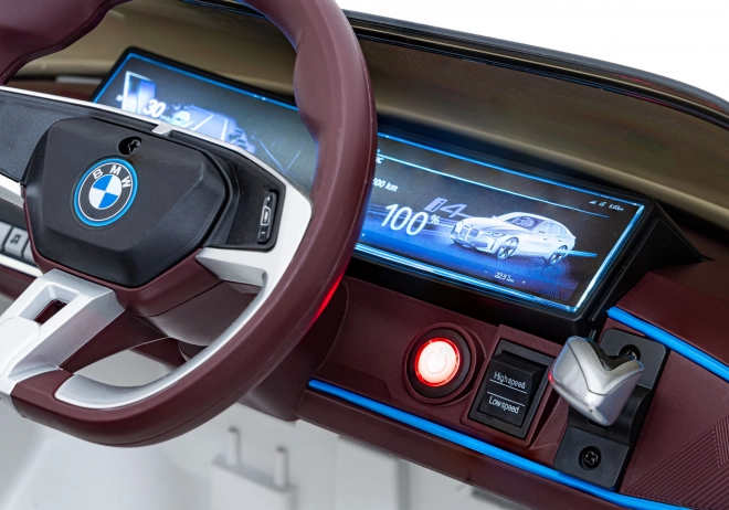 Kinderauto op batterij BMW i4 – Wit