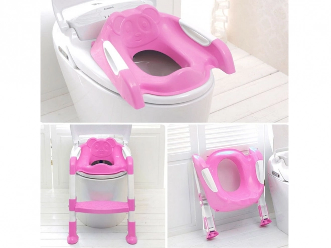 Roze toiletkrukje voor kinderen