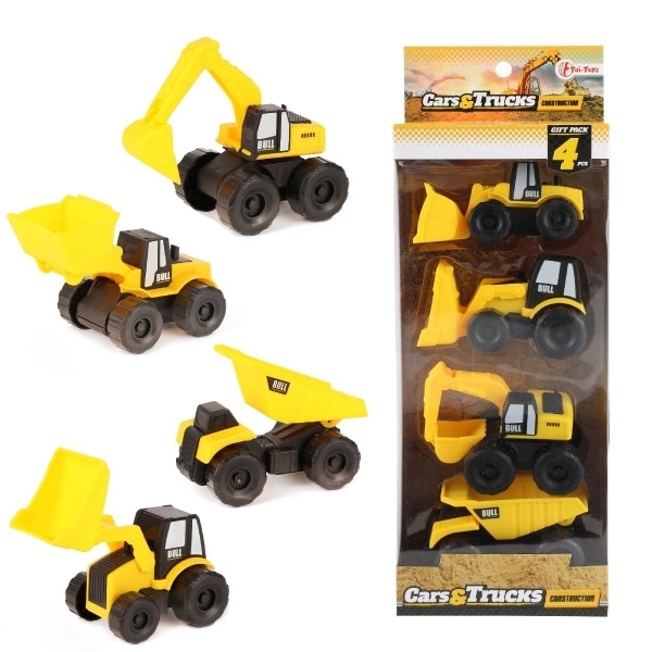 Set van bouwmachines BULL, 4st
