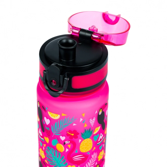 BAAGL Tritan fles voor drinken Flamingo's, 500 ml