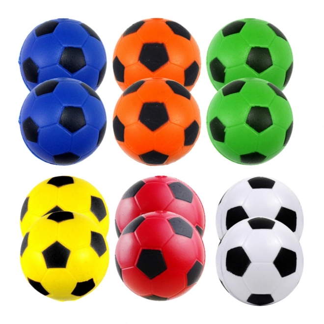 Kleurige antistressballen 6,5 cm - set van 12 stuks