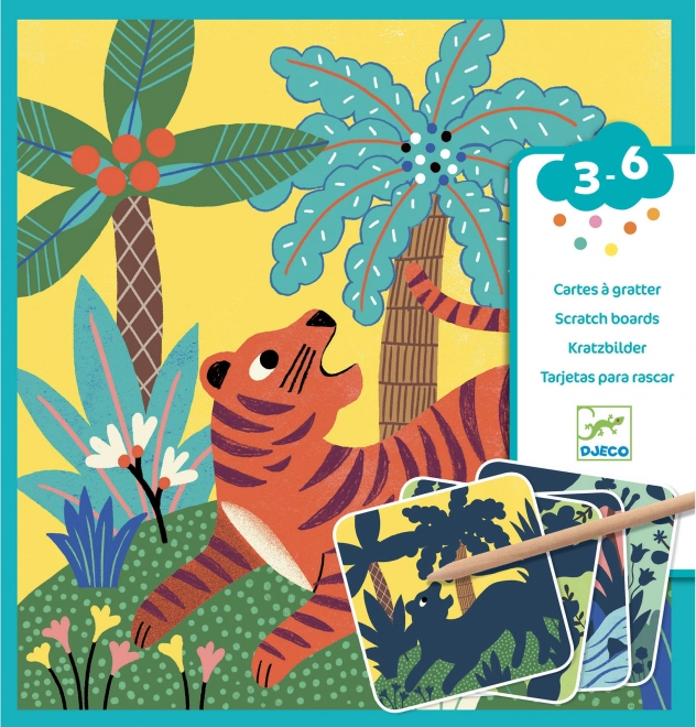 Krassen schilderijen Jungle Dieren Djeco