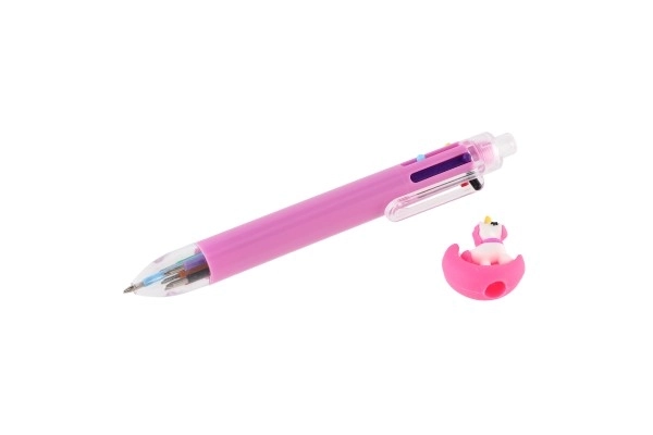 Zes-kleurige pen met eenhoorn