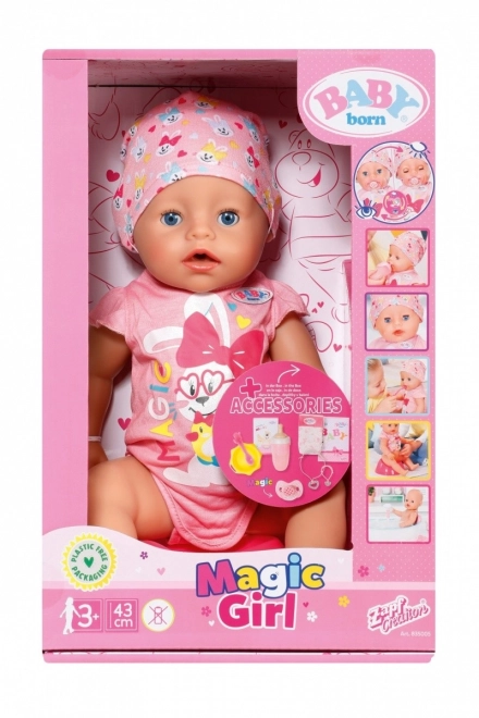 BABY born met magische fopspeen, meisje, 43 cm