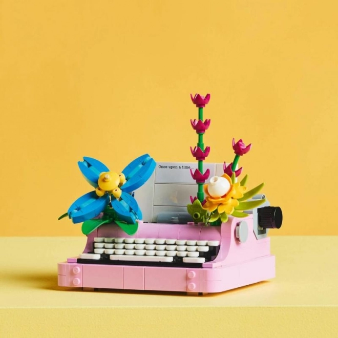 Bouwset voor kinderen - Typemachine met bloemen LEGO Creator 3in1