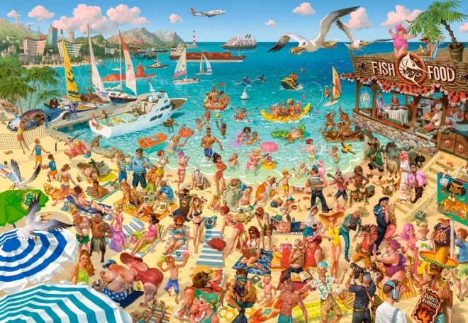 Castorland puzzel Kunst Collectie: Plezier aan zee 1000 stukjes
