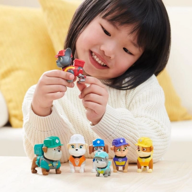 Speelfiguren PAW Patrol – Rubble en zijn team, cadeauset 7 stuks