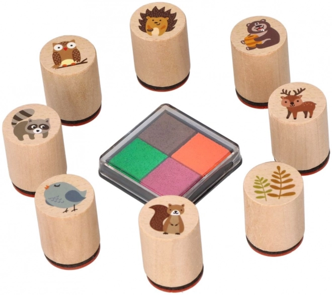 GOKI Houten stempels - Bosdieren