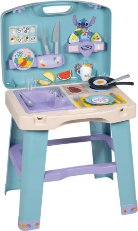Kinder mobiele keuken SMOBY STITCH – keuken in een koffertje