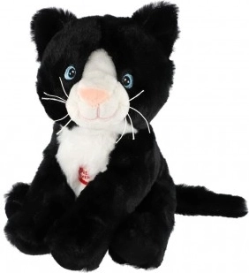 Pluchen kat met geluid 20 cm