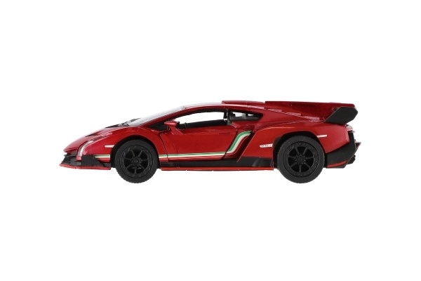 Auto Kinsmart Lamborghini Veneno metaal/kunsstof 13cm op terugtrekmechanisme