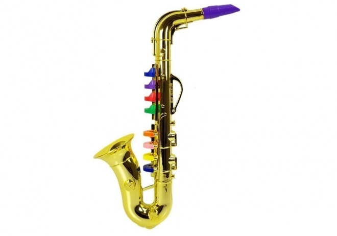 Saxofoon instrument in gouden kleur