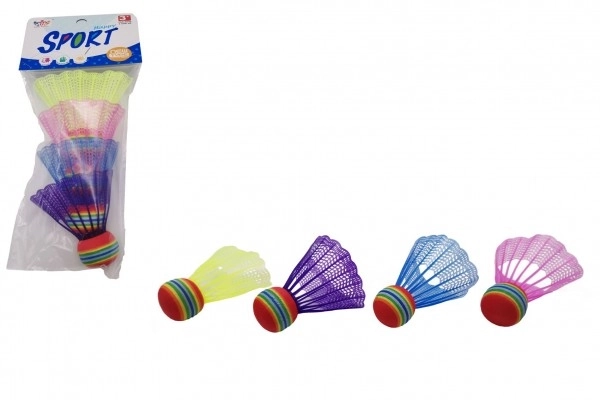 Kleurige badminton shuttles