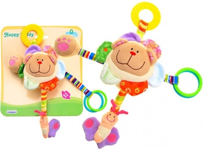 Pluche hangspeeltje met beertje voor baby’s