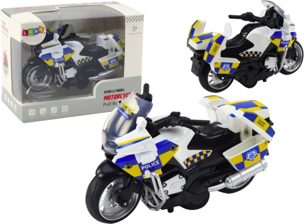 Kinder Politie Motor met Frictieaandrijving met Licht en Geluid