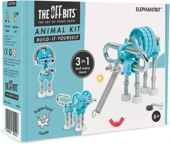 3 in 1: bouw een Olifant, Hond en Robot