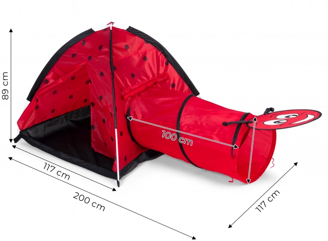 Tent lieveheersbeestje met tunnel