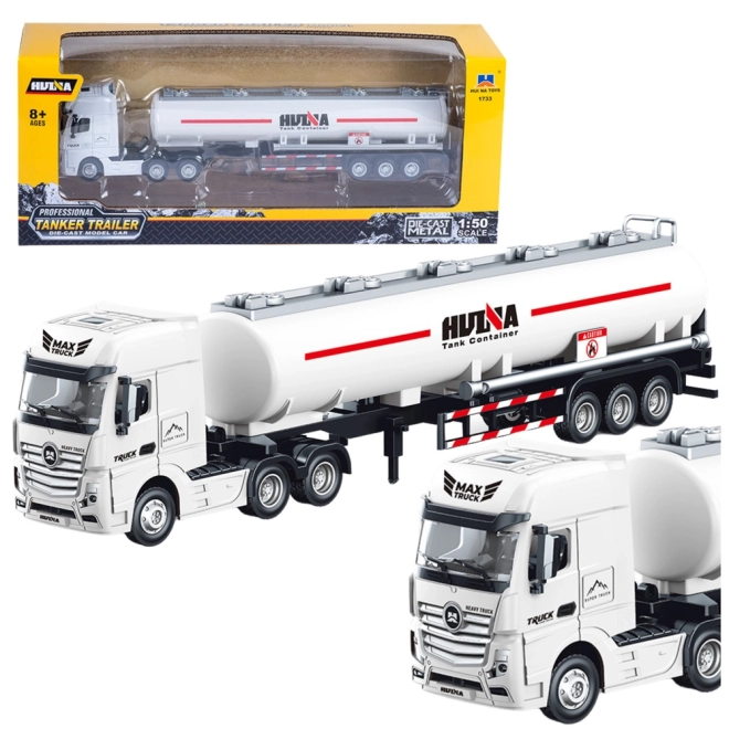 Tankwagen 1:50 met bewegende onderdelen wit