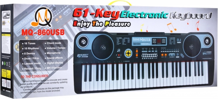 USB- en MP3-aansluiting + microfoon meegeleverd