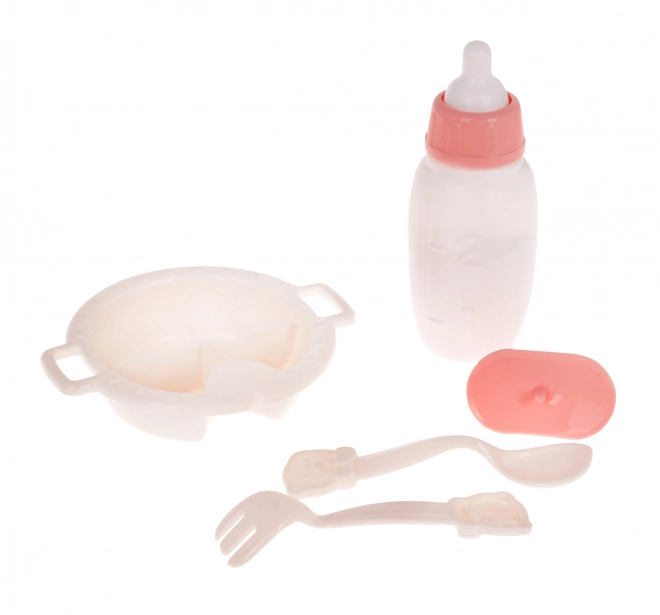 Voedingsset voor poppen voor kinderen 3+ Voedingsstoel + accessoires 7 stuks