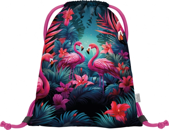 Baagl zak met flamingo-motief