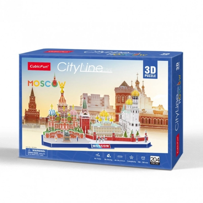 3D puzzel City Line Moskou
