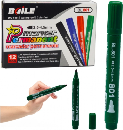 permanente waterbestendige groene marker 2,5–4,5 mm