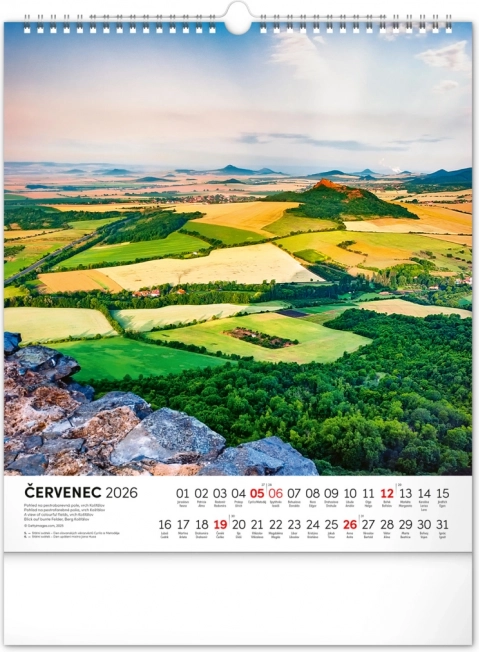 Wandkalender Tsjechische Republiek 2026
