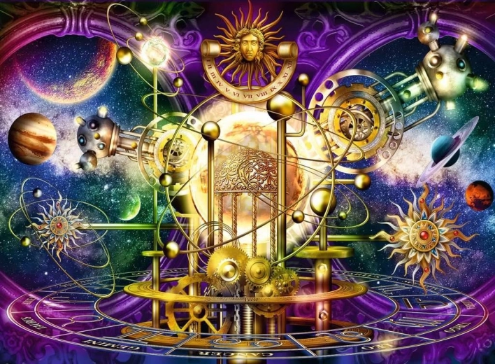 puzzel gouden zonnestelsel 500 stukjes RAVENSBURGER