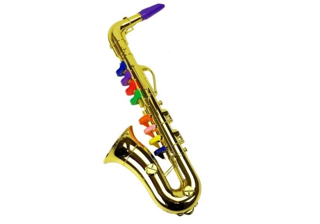 Saxofoon instrument in gouden kleur