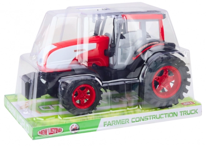 Grote landbouwtractor met aandrijving Rood