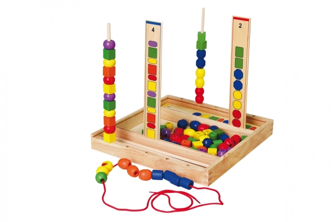 Grote houten kralenset