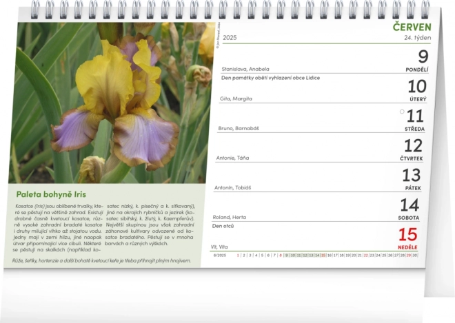 NOTIQUE Bureaukalender Tuinier 2025, 23,1 x 14,5 cm