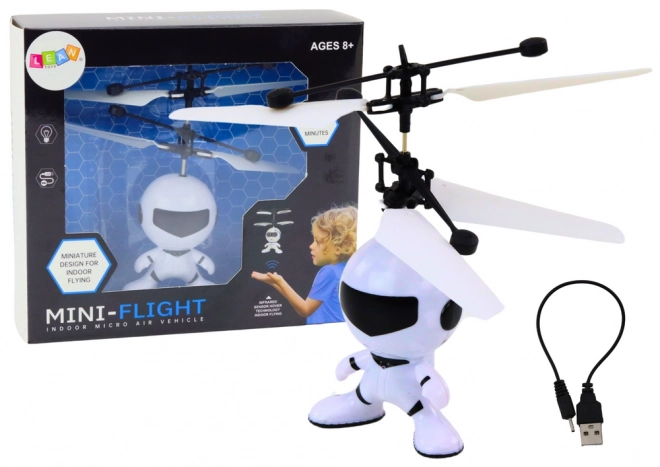Vliegende astronaut Handmatige drone - helikopter Wit