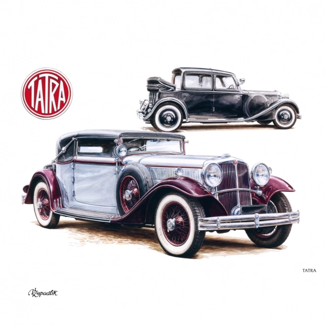 NOTIQUE Notitiekalender Classic Cars – Václav Zapadlik, 2025, 30 x 30 cm