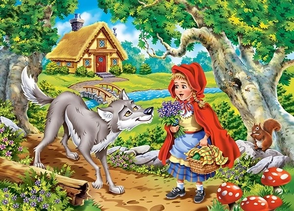 Puzzel Roodkapje met 60 stukjes