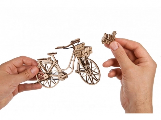 Ugears 3D houten mechanische puzzel Holland Fiets