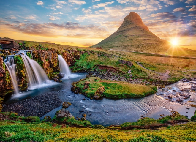 Puzzel Kirkjufellsfoss-waterval, IJsland - 2000 stukjes