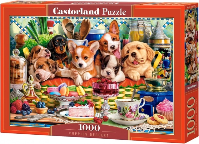 Puzzel 1000 stukjes dessert puppy’s