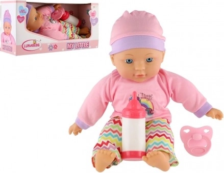 Lunabebe-pop met zacht lijfje en accessoires