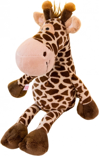 Pluchen speelgoed giraf bruin 28 cm