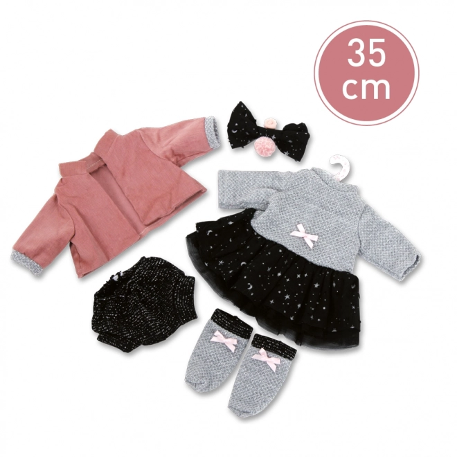 Llorens Elena realistische pop met zacht stoffen lichaam 35 cm