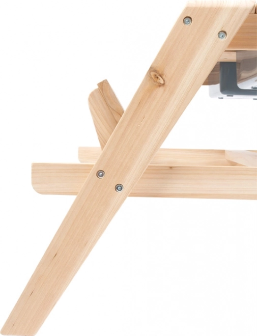 Kinder houten speeltafel 2 in 1 met bakken