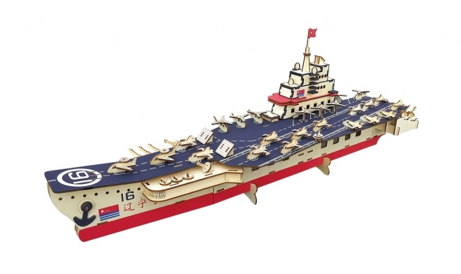 Houten 3D-puzzel Vliegdekschip