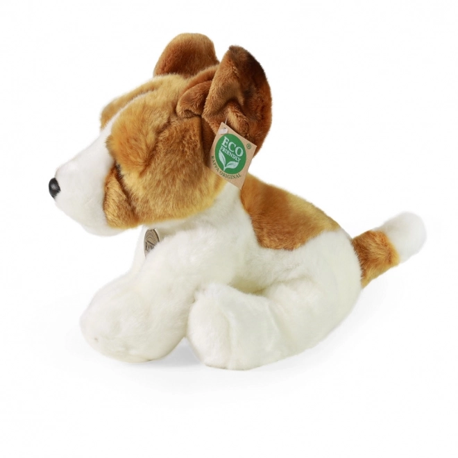 Pluchen hond jack russell terriër zittend 30 cm ECO-VRIENDELIJK
