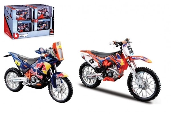 Bburago Red Bull Fabriek KTM Racing motorfiets 1:18, verschillende soorten