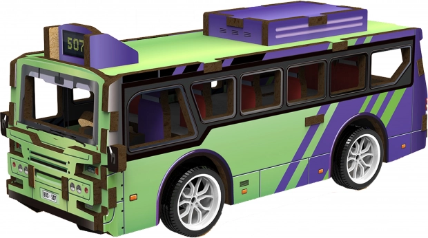 3D houten puzzel Bus